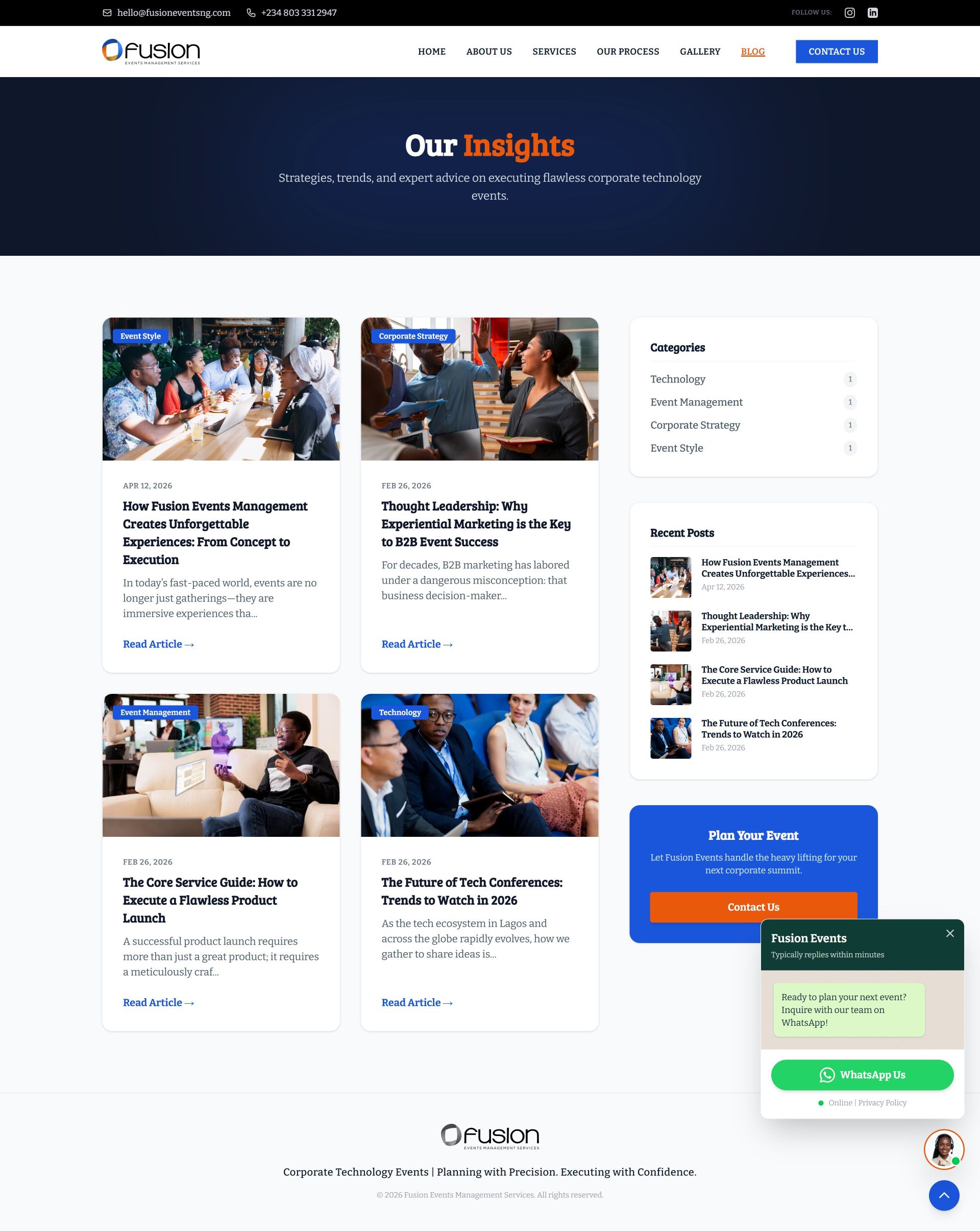 Gallery image for Fusion Events Management Services