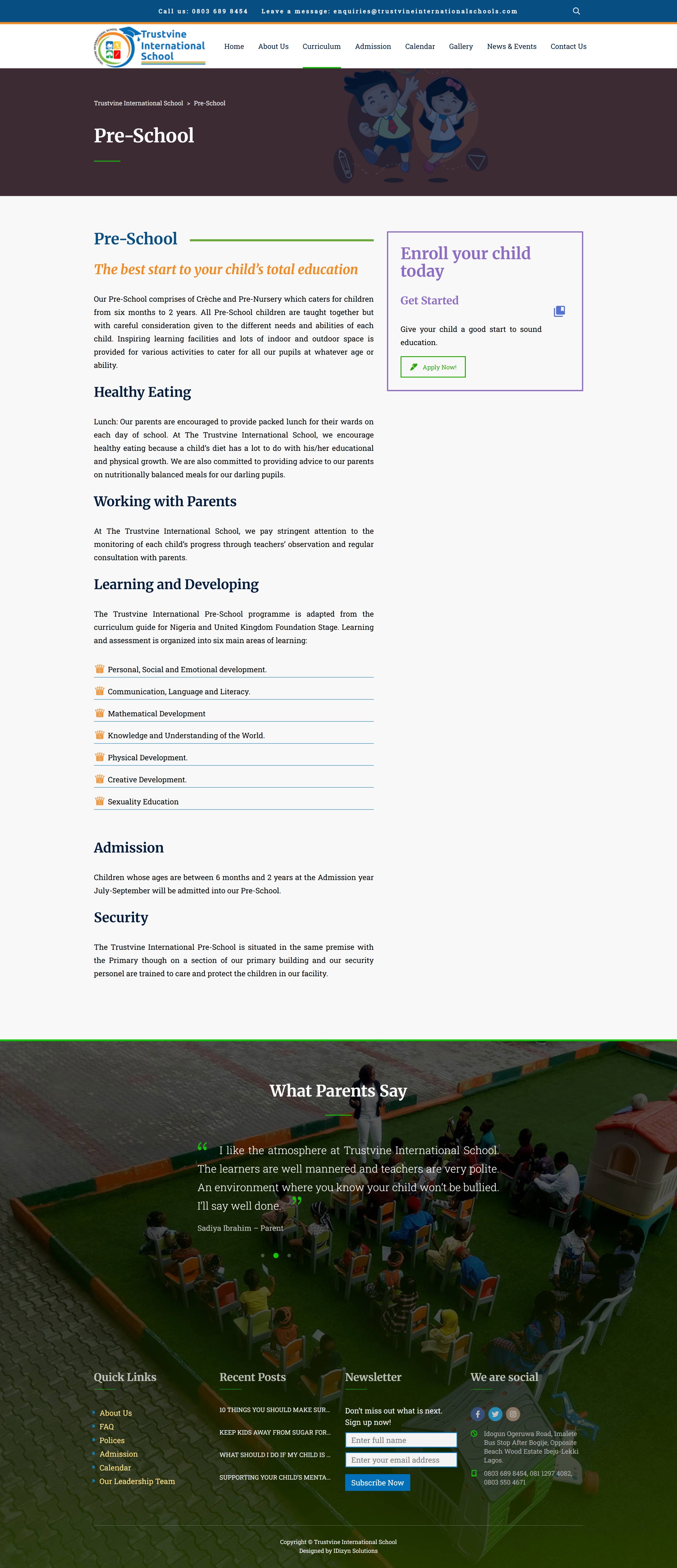 Gallery image for Trustvine International School