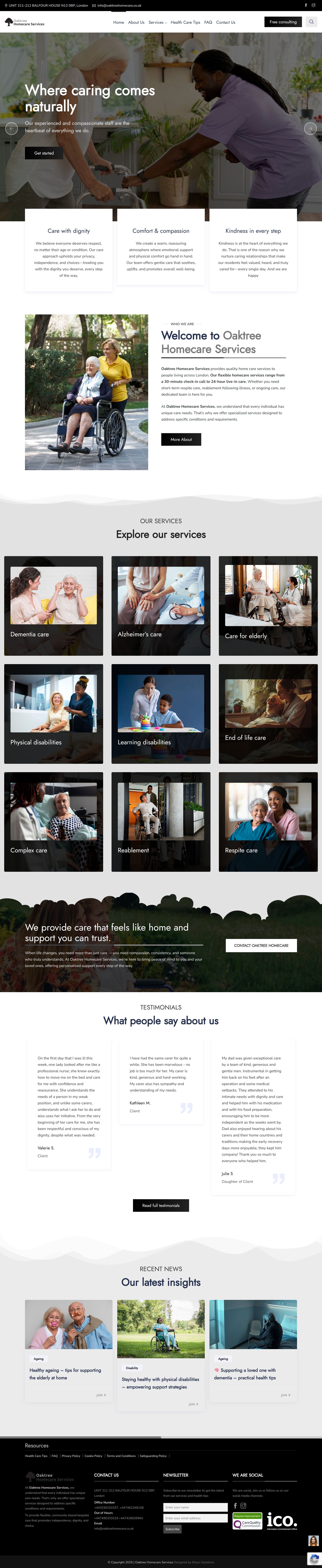 Oaktree Homecare Services (UK)